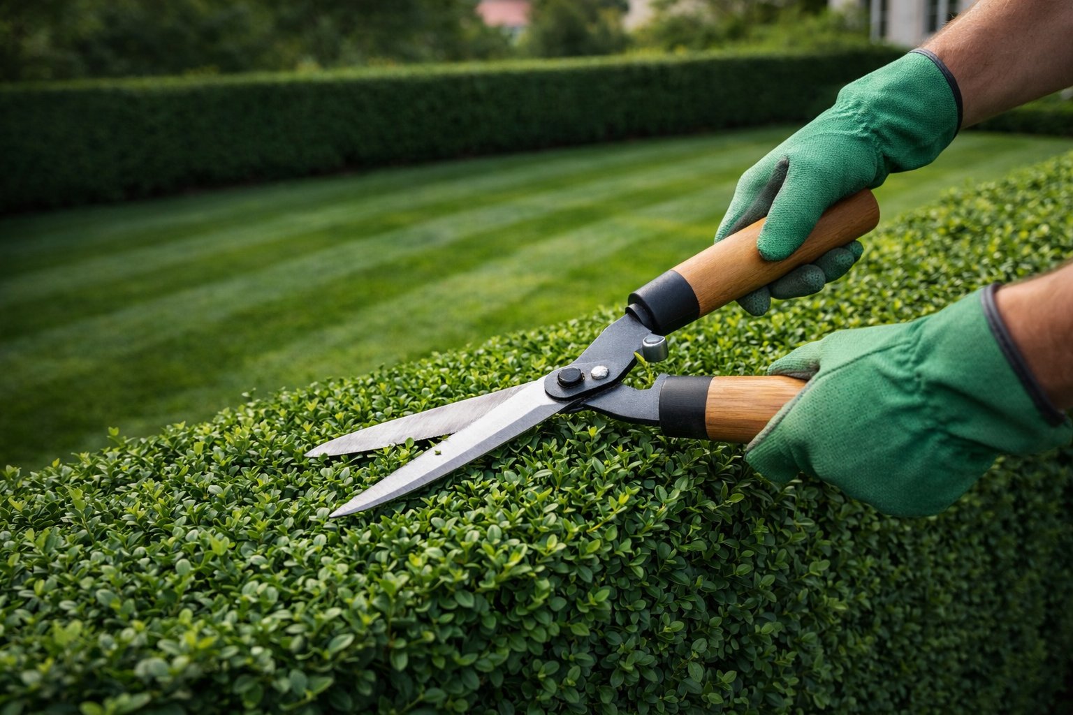 Professionelle Gartenpflege – Heckenschnitt